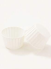 50pcs Heat & Oil Resistant Cupcake Liners, Baking Cups, Oven Ruffled Paper Cups, Ruffled Paper Trays, Cupcake Baking Cups, Cake Cups, Mini Cupcake Baking Liners, Bakery, Christmas, Wedding, Birthday Party Paper Cups - Multicolor - View 15