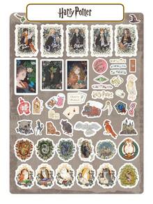 Harry Potter 50pcs Watercolor Style Graffiti Stickers, Character Stickers, Ron Hermione Malfoy, Vinyl Waterproof Stickers, Suitable For Water Bottles, Laptops, Bumpers, Water Bottles, Computers, Phones, Hats, Cars, Fun Stickers For Teens And Adults, Souvenir Gifts, Birthday Gifts [Official Licensed] - Multicolor - View 3