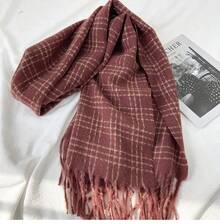 Szale damskie - G-HY42 Czerwony - Zobacz 4