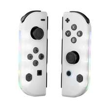 Controlador inalámbrico GAMINJA NS058 para Nintendo Switch, agarre izquierdo y derecho con luces RGB, para consola de juegos Switch L/R Gamepad, con función de captura de pantalla de despertar, Joycon portátil - Multicolor - Ver 11