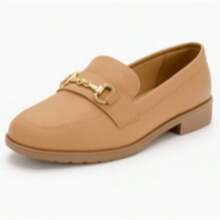 Original Women's Square Toe Moccasin Shoe - Beis - Ver 8