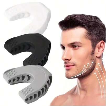 1/3pcs Silicone Chewing Muscle Trainer | Upgraded Chin Exerciser And Neck Tightener, Facial Muscle Training, Non-Electric