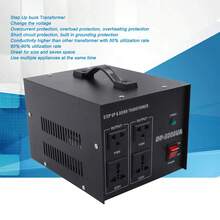 Power Transformer, Red Copper Coil, High-Strength Portable Multifunctional Boost Buck Voltage Converter, 3000W - US B Type Plug(110-127V) - View 2