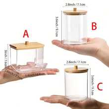 1pc Bathroom Container - Organize Your Bathroom With This Stylish 7 OZ Cotton Swab Pads Holder - Bathroom Accessories - Multicolor - View 4