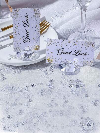 10 件亚克力钻石形座位卡夹，逼真闪亮钻石，水晶卡夹，透明亚克力材质钻石，适用于婚礼和派对餐桌装饰，多功能照片夹，非常适合情人节、订婚、结婚礼物、生日派对、餐桌装饰、桌号夹、家居装饰、DIY 钻石装饰