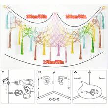 Large Plush Doll Hammock Net, Suitable For Plush Doll Storage Rack, Boho Style Woven Doll Display Shelf, Plush Doll Storage And Organization Rack, Applicable For Children's Room, Nursery - Multicolor - View 10