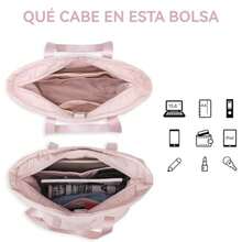 Bolso Tote Para MujerBolso Bandolera Con Hebilla Para Esterilla De Yoga Adecuado Para Gimnasio Lugar De Trabajo - Rosa - Ver 3