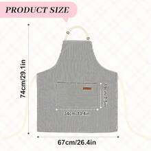 1 Stück strapazierfähige Oxford-Stoff Garten-Schürze mit Beinschutz, mehrfarbiges Taschen-Design, geeignet für Rasenpflege & Gartenwerkzeuge - Farbblockierung - Übersicht 9