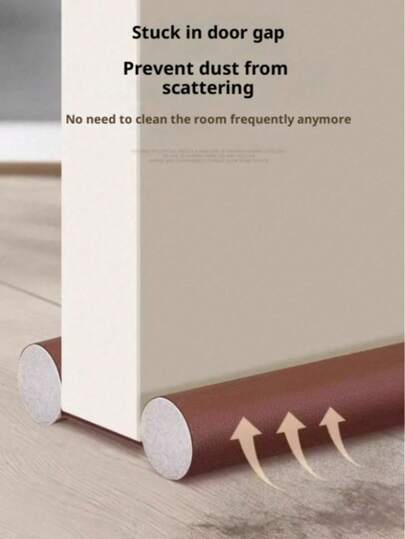 1 peça de tira de vedação inferior de porta de plástico de alta qualidade, macia e durável, adequada para móveis de escritório, espessa, antirroubo, à prova de som e à prova d'água, autoadesiva para portas de vidro/madeira, isolamento à prova de vento para decoração de casa, à prova d'água, resistente a arranhões, plástico, protetor de porta, cor aleatória