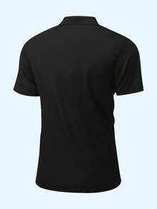 3件組男士夏季純色 Polo 衫－透氣商務休閒短袖領口通勤 T-shirt 上衣 - 彩色 - 查看 4