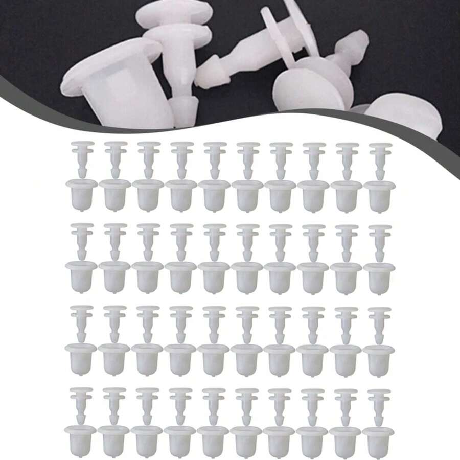 Juego de 40 abrazaderas para guardabarros de rueda 01553-02903 para Frontier para Pathfinder para Navara para Xterra para guardabarros de patrulla VYOV - 1 - Ver 1