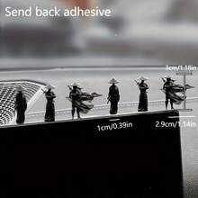 6-Piece Set Of Martial Arts Character Statues, Plastic Car Dashboard Decorations, Traditional Martial Arts Warrior Car Interior Decorations - Swordsman 6-piece Set - View 11