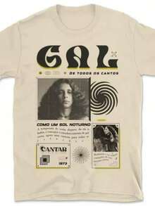 Vintage Unisex T-Shirt Gal  B04 - Beige - View 1
