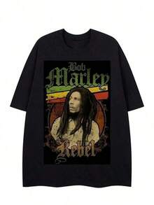 Men Sports Tees & Tanks - Black - View 1