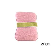 可盛放香皂的沐浴海绵、粉色身体磨砂工具、柔软起泡海绵、皂袋、浴室配件、沐浴用品、去角质产品 - 彩色 - 查看 10