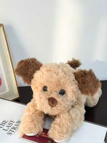 1个11.81英寸可爱卷毛绒小狗玩偶，柔软可爱，儿童节/生日礼物，可爱家居装饰 - 彩色 - 查看 2