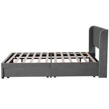 Bed Bases & Foundations - Gray + Velvet + 160cm*200cm - View 10