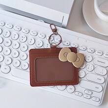 黑色仿皮学生证卡套 - 配银色猫咪吊坠，仿皮校园卡套 - 时尚照片卡套 - 可装身份证、交通卡、学生证 - 可展示名人照片 - 均碼 - 查看 15