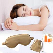 1pc Personalized Satin Sleep Mask | Unique Gift For Bride, Bridesmaid, Bachelor Party, Includes Noise Blocking Earplugs - Eye Mask for Sleep and Light Blocking - View 12