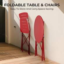 Juegos de mesa y sillas para exteriores - rojo - Ver 7