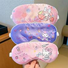SANRIO 三丽鸥 1/、Coolomi、Melody 和 Cinnamon 小狗可爱睡眠眼罩 - 送给朋友的完美礼物，助眠眼罩，适合生日礼物、旅行配件、返乡季、酒店、婚礼、情人节等场合，非常柔软轻薄亲肤，四季皆宜（随机图案） - 卡通 - 查看 5