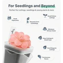 Bộ 10 chậu ươm cây nhỏ/lớn bán trong suốt, chậu trồng cây hai lớp dày dặn, có lỗ thoát nước, chậu hoa bằng nhựa bền chắc, thích hợp cho việc trồng cây trong nhà và ngoài trời. - A - Xem 9