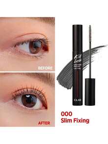 Clio Kill Lash Vattentät Mascara, Böjande och Volumgivande Formula, Vattentät och Kladdfri, Långvarig Ögonmakeup, Fransborste - 00 - Visa 8