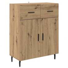 vidaXL Sideboard Handwerks-Eiche 69,5 x 34 x 90 cm Holzwerkstoff - Gelb - Übersicht 2