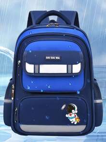 3-8 Years Old Unisex Student Backpack, Fashionable And Style, Adjustable Shoulder Straps And Zipper Closure, Adjustable Chest Clip To Prevent Shoulder Strap Slippage - Bag - View 3