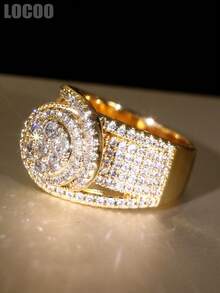 1 chiếc nhẫn Cubic Zirconia cao cấp dành cho nữ, thích hợp làm quà tặng đám cưới, lễ đính hôn, kỷ niệm, tiệc tùng hoặc quà Valentine. - 1 # - Xem 4