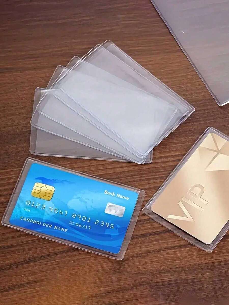 Medicare Card Holder Protector, Transparent PVC Waterproof Medical/Credit Card, Business/Social Security Card Holder - Transparent Vinyl Plastic Sleeve Suitable For Insurance And Social Security, Metro Card And Driver's License Or Credit Card - Multicolor - View 1