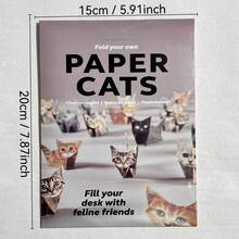 Bộ gấp giấy origami hình động vật thú vị, tự làm mèo, chó, khủng long và các con vật origami khác, nhiều chất liệu hình động vật, đồ thủ công tự làm, rèn luyện kỹ năng khéo léo, quà Giáng sinh cho người yêu thích origami. - Nhiều màu - Xem 3