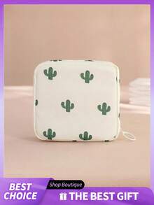 1/2pcs Super Cute Portable Cartoon Feminine Hygiene Product Pouch, Suitable For Women To Use During Menstruation. Can Hold Coins, Cosmetics, Tissues And Other Small Items. Waterproof Handbag Perfect For Business Trips, Travel Or Students Going To School. (Graphic Placement May Vary.) - Multicolor - View 5
