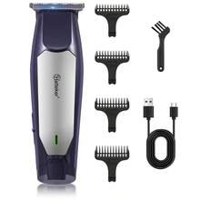 Hatteker 1pc Electric Hair Clipper, Rechargeable Cordless Hair Trimmer For Men - Blue - View 11