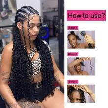 Braiding Hair Deep Wave Human Hair Bulk Deep Wave Human Braiding Hair 16 Inch Deep Wave Bulk Human Braiding Hair For Boho Braids Human Hair 45g Deep Wave Curly Human Hair - S2 - 查看 8