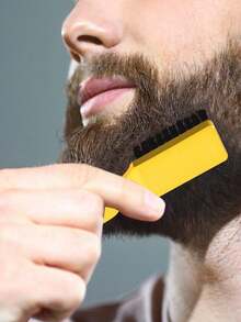 Professional Hair Cleaning Beard Brush Sets For Men Double-Side Haircut Barber Salon Styling Comb 2PCS Hairdressing Styling Tool - Multicolor - View 2