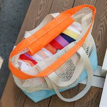 High Quality, High-End, Multi-Functional Fashion Large Capacity Tote Bag, Swimwear Bag, Shoulder Bag, Mesh Bag, Women's Handbag, Versatile Casual Bag - Multicolor - View 1