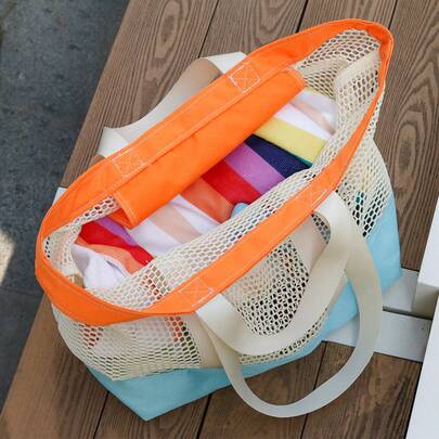 High Quality, High-End, Multi-Functional Fashion Large Capacity Tote Bag, Swimwear Bag, Shoulder Bag, Mesh Bag, Women's Handbag, Versatile Casual Bag