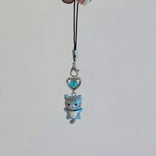 Móc khóa hình mèo nhỏ INS mới, hình động vật hoạt hình phong cách retro Y2K, đồ trang trí treo điện thoại đơn giản, bùa may mắn hình mèo, mặt dây chuyền dây đeo điện thoại tương thích với Android và hầu hết các điện thoại thông minh, quà tặng cho mẹ, gia đình, bạn bè, trẻ em, sinh nhật, ngày lễ. - Dây đeo điện thoại hình trái tim hình mèo con - Xem 14