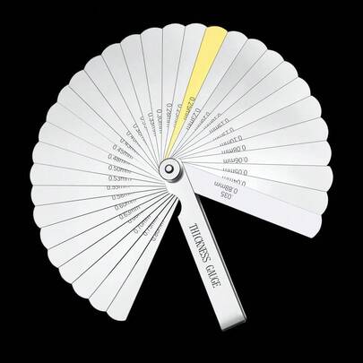 1pc 32pcs Precision Feeler Gauge Set, Instrument Calibration Gauge, Valve Feeler Gauge