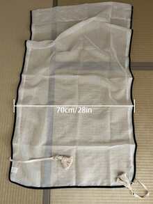 1 件法式复古风格奶油色薄纱窗帘，日式升降系带厨房隔断帘，装饰性半帘 - 彩色 - 查看 5