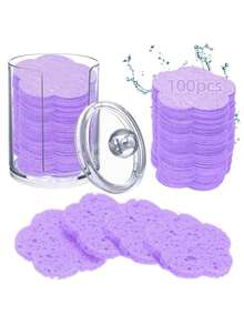 Compressed Cellulose Heart Shape Facial Sponges Natural Cosmetic Spa Sponges Reusable For Facial Cleansing Exfoliating - Watermelon Pink - View 22