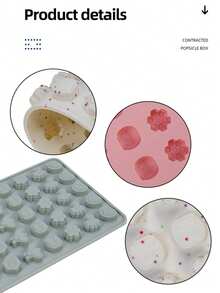 Cute Spring Bee & Flower Silicone Chocolate Mold, Heat Resistant Easy Demold, Kids Candy DIY Mold - Multicolor - View 3