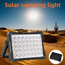 1/2pcs Outdoor Solar Lights, 144 LED Safety Lighting, Camping Lantern, 3*1200mAh High Capacity Battery, Portable Power Bank, 4 Lighting Modes, Waterproof Flashlight Emergency Lamp - white light - View 13
