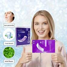 PAP+干贴+紫色牙齿美白贴，牙齿美白，牙贴，深度清洁，口腔护理，美白贴，清新口气，美白贴，适合旅行和居家使用，紫色美白，干贴 - 紫色+PAP+乾貼+牙貼 - 查看 7