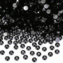 ICIQ 500/3000/2000/1200/10000/12500/20000顆 軟糖黑 多色 AB色 大包裝 3-5mm 散裝 樹脂平底塑料 DIY 水鑽 低價批發 - 黑色 - 查看 23