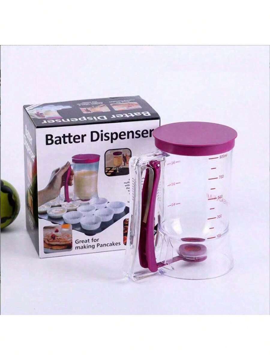 1pc Batter Dispenser, Cupcake Batter Divider, Hand-Held Batter Funnel Dispenser - Multicolor - View 1