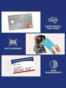 Medicare Card Holder Protector, Transparent PVC Waterproof Medical/Credit Card, Business/Social Security Card Holder - Transparent Vinyl Plastic Sleeve Suitable For Insurance And Social Security, Metro Card And Driver's License Or Credit Card - Multicolor - View 3
