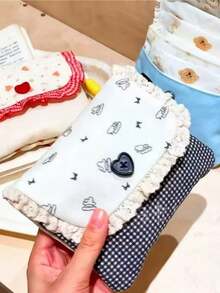 Túi đựng mỹ phẩm du lịch di động họa tiết hoạt hình có khóa kéo và dây đeo băng vệ sinh. Túi đựng băng vệ sinh nhỏ gọn và dễ thương, túi đựng đồ du lịch đa năng. Thiết kế đáng yêu, thích hợp để đựng các vật dụng chăm sóc cá nhân của phụ nữ. Lý tưởng làm quà tặng cho phái nữ, quà Giáng sinh và món quà hoàn hảo dành cho phụ nữ. - Nhiều màu - Xem 4