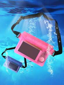 1件/套防水手机腰包，大容量，适合沙滩、游泳、漂流，三重密封 - 彩色 - 查看 2